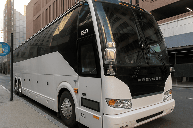 a Charter Bus Rental Eden Prairie coach bus